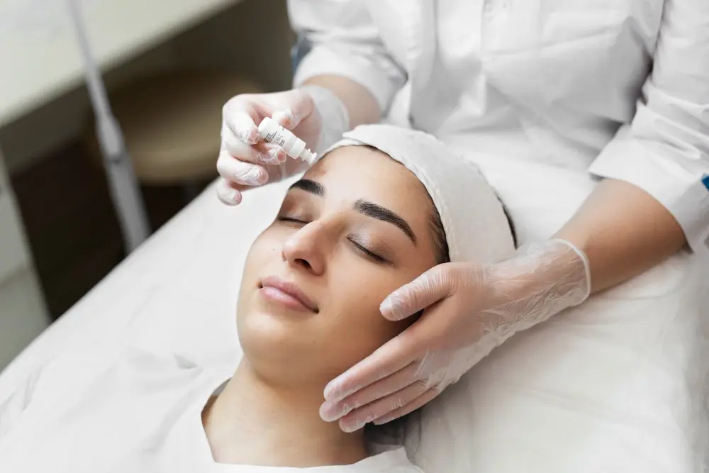 A person getting microneedling treatment in Adelaide