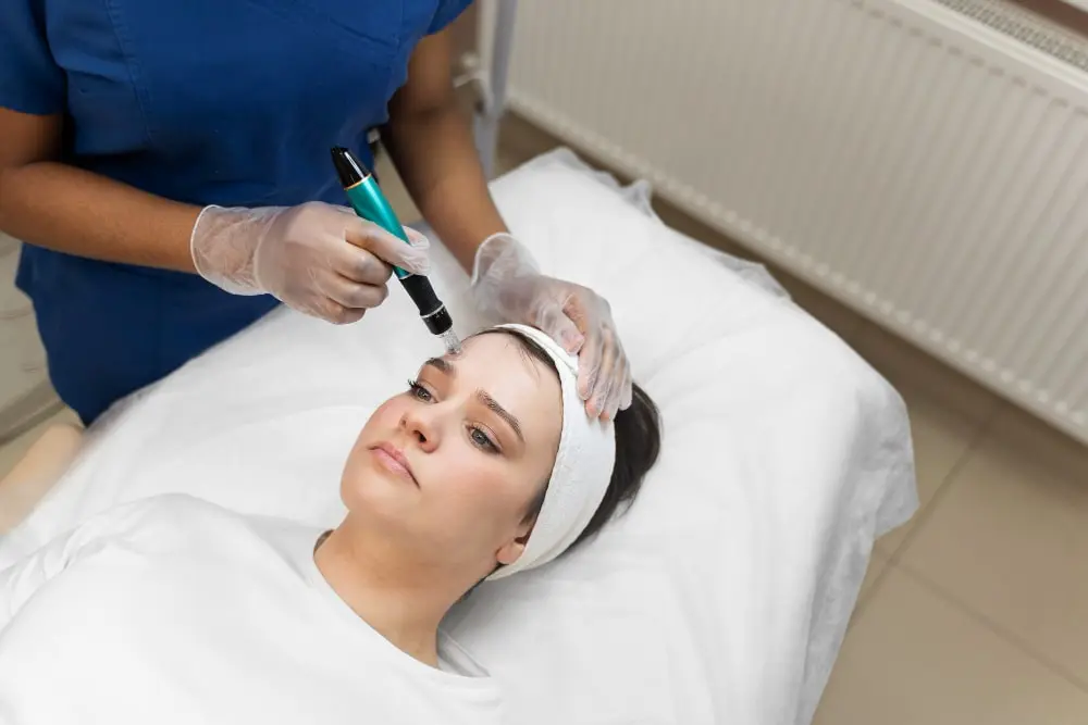 A person getting microneedling treatment in Adelaide